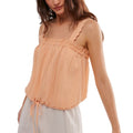 Women’s Y2K Lace Trim Camisole Sleeveless Tank Top