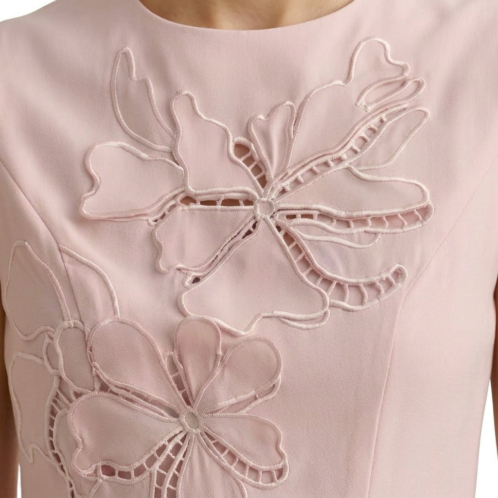 Elegant Yellow Hollow Out Embroidered Vest – Summer Sleeveless Top