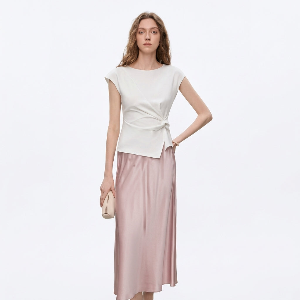 Women’s Twist Front Crew Neck T-Shirt
